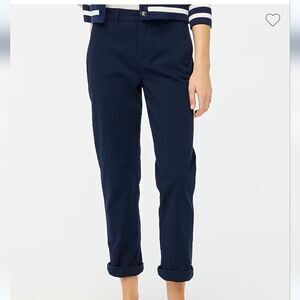 J. Crew High Rise Girlfriend Chino in Navy Blue Size 2